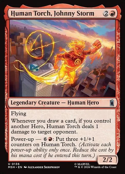 Human Torch, Johnny Storm - Foil