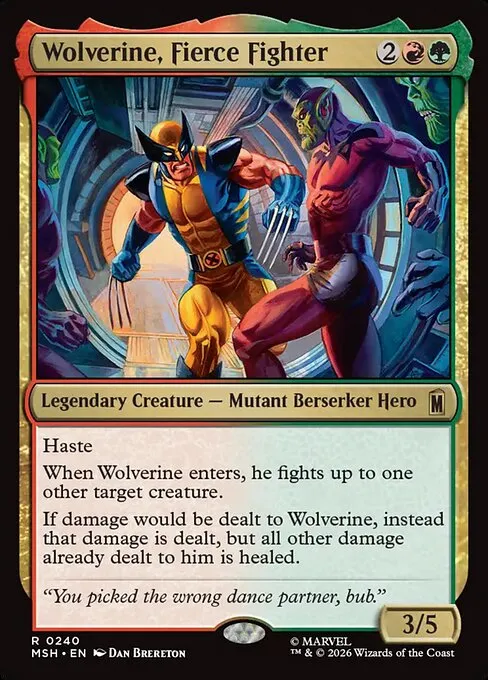 Wolverine, Fierce Fighter - Foil