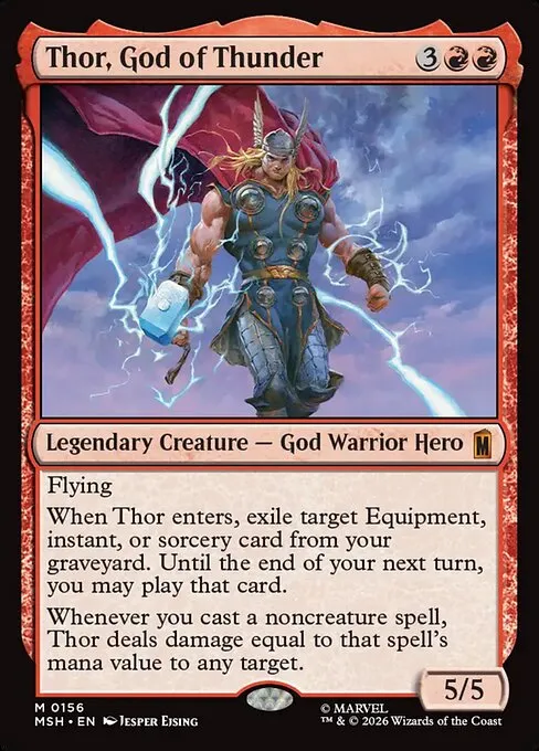 Thor, God of Thunder - Foil