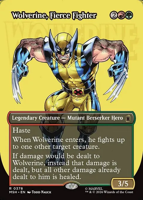 Wolverine, Fierce Fighter - Foil