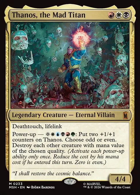 Thanos, the Mad Titan - Foil
