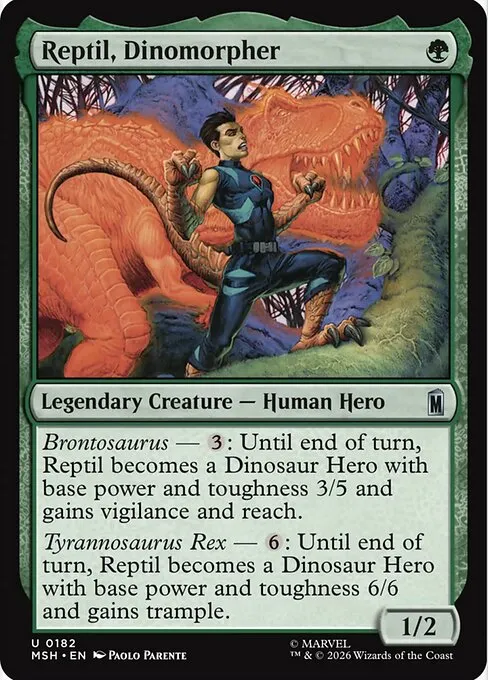 Reptil, Dinomorpher - Foil