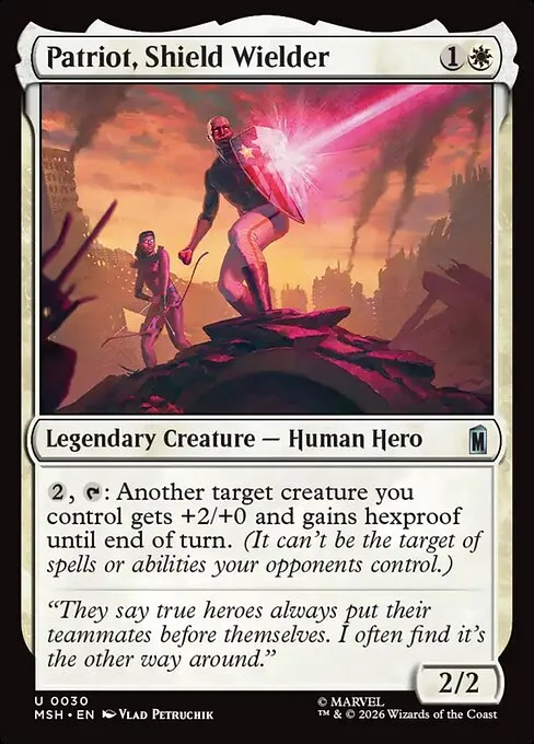 Patriot, Shield Wielder - Foil