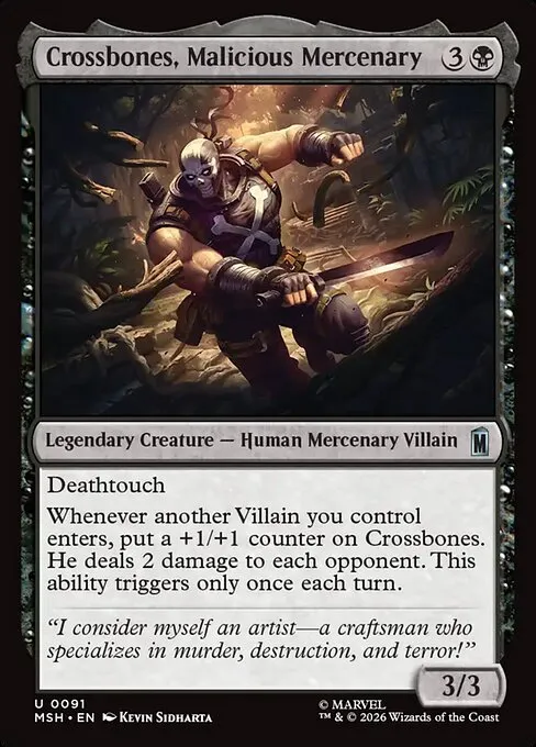 Crossbones, Malicious Mercenary - Foil