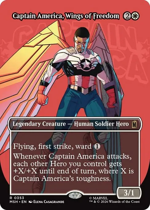 Captain America, Wings of Freedom - Foil