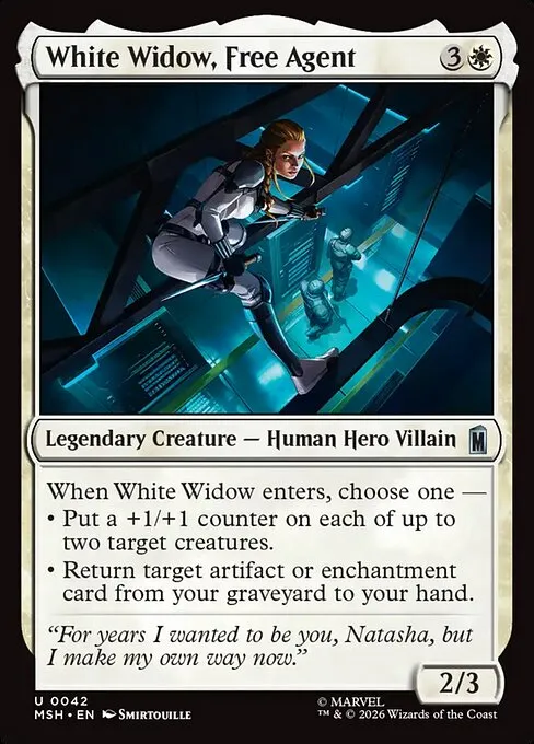 White Widow, Free Agent - Foil