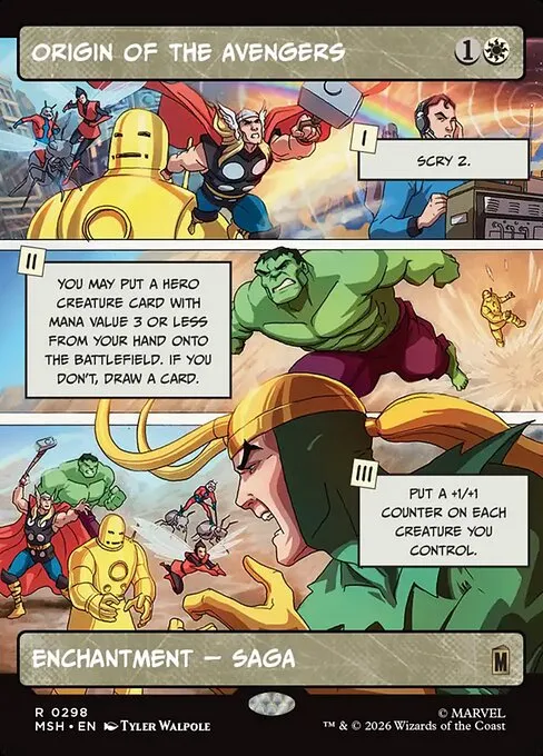 Origin of the Avengers - Foil