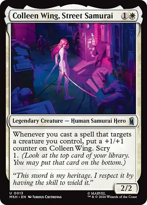 Colleen Wing, Street Samurai - Foil