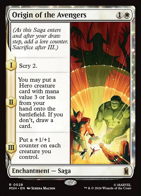 Origin of the Avengers - Foil