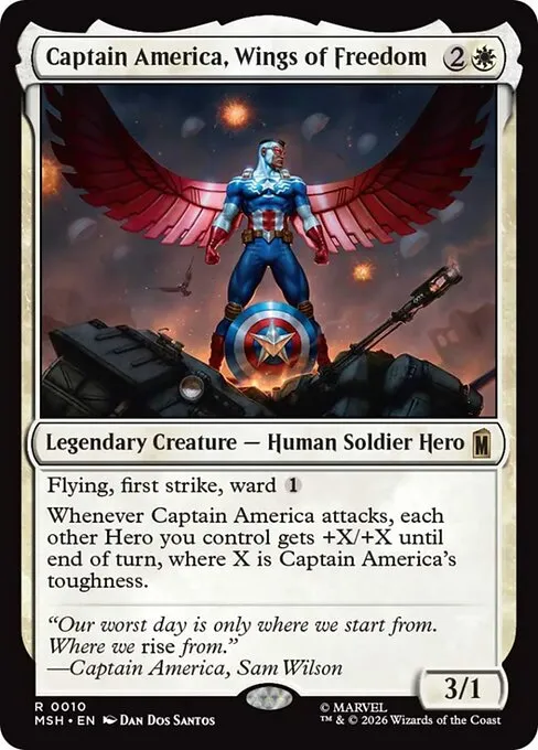 Captain America, Wings of Freedom - Foil