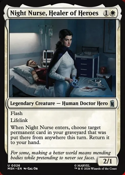 Night Nurse, Healer of Heroes - Foil