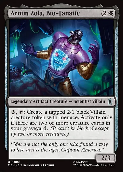 Arnim Zola, Bio-Fanatic - Foil