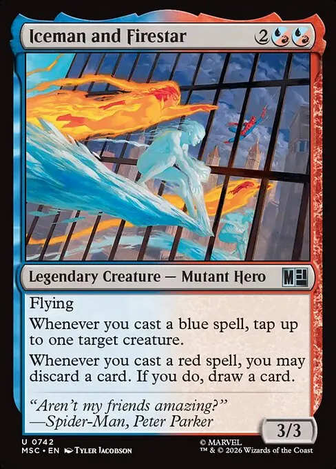 Iceman and Firestar - Foil