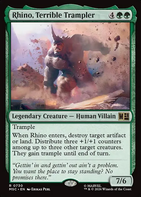 Rhino, Terrible Trampler - Foil