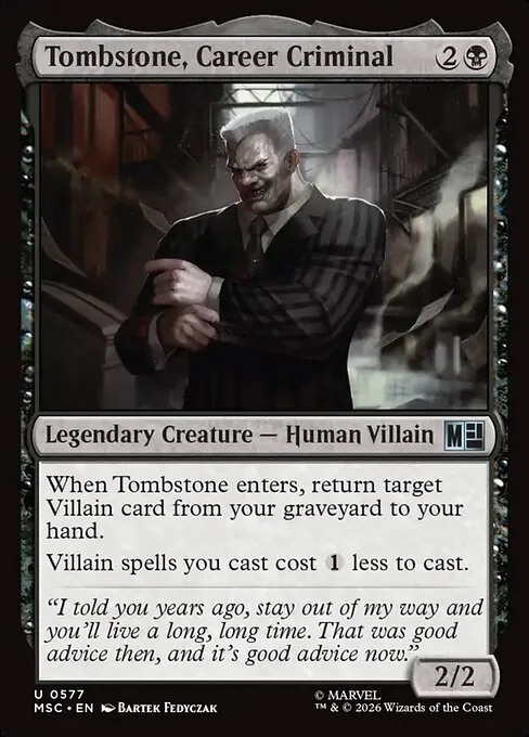 Tombstone, Career Criminal - Foil