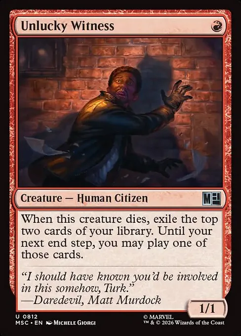 Unlucky Witness - Foil