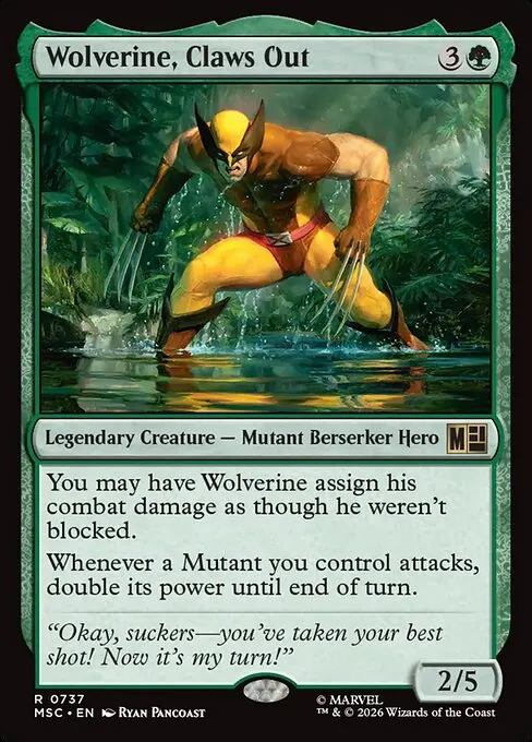 Wolverine, Claws Out - Foil