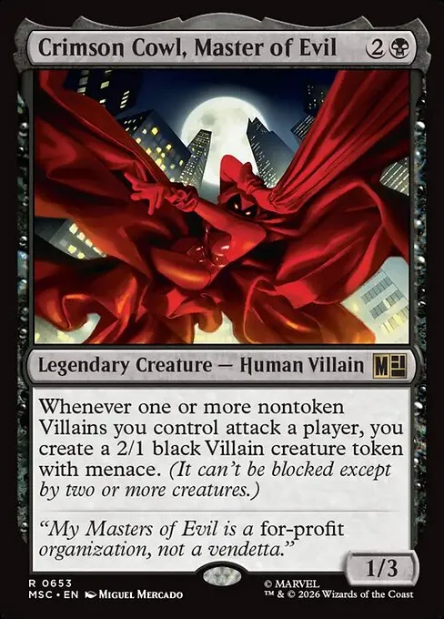 Crimson Cowl, Master of Evil - Foil