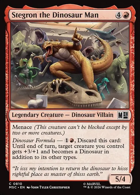 Stegron the Dinosaur Man - Foil