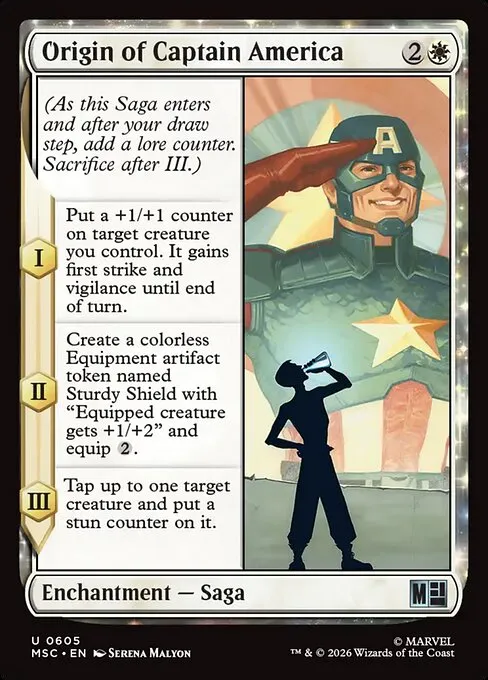 Origin of Captain America - Foil