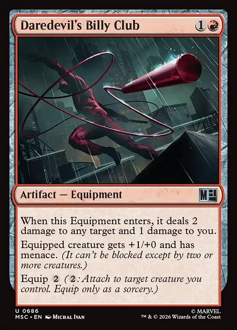 Daredevil's Billy Club - Foil