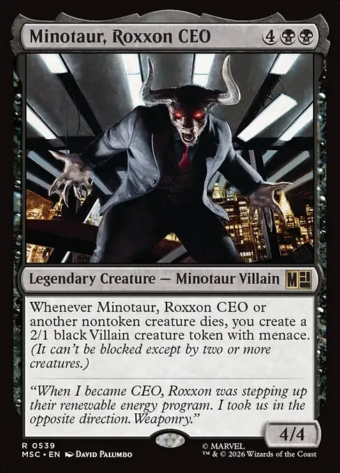 Minotaur, Roxxon CEO - Foil