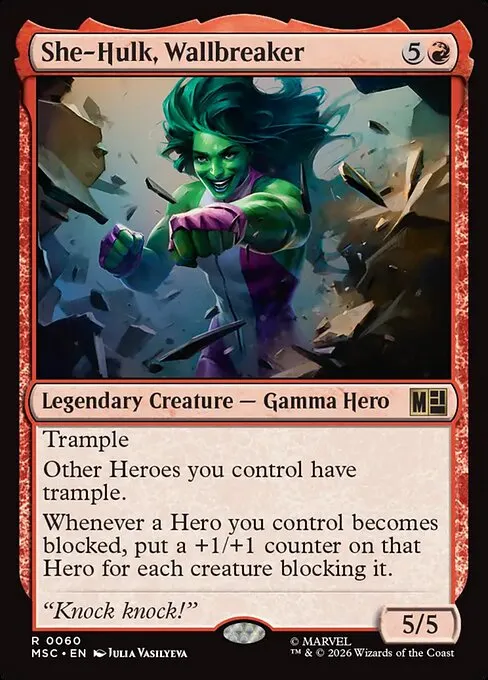 She-Hulk, Wallbreaker - Foil