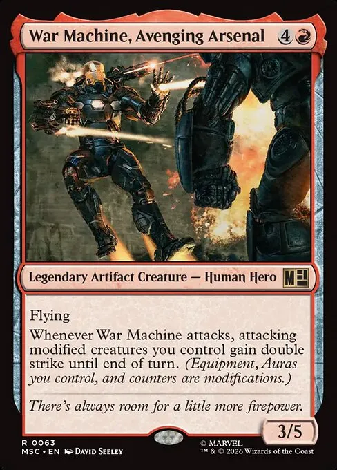 War Machine, Avenging Arsenal - Foil