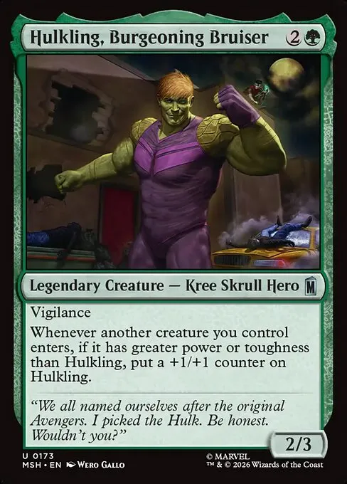 Hulkling, Burgeoning Bruiser - Foil