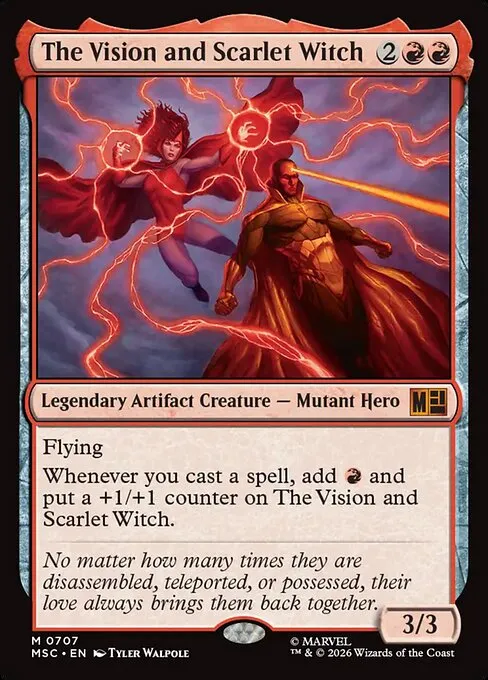 The Vision and Scarlet Witch - Foil