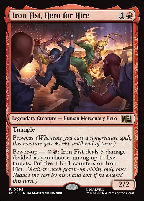 Iron Fist, Hero for Hire - Foil