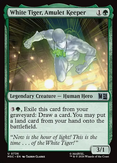 White Tiger, Amulet Keeper - Foil