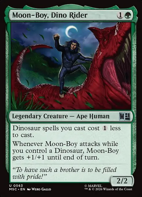 Moon-Boy, Dino Rider - Foil