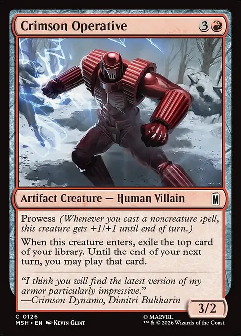 Crimson Operative - Foil