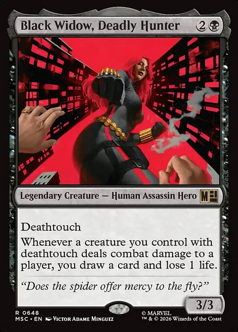 Black Widow, Deadly Hunter - Foil