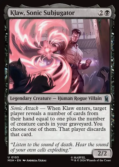 Klaw, Sonic Subjugator - Foil