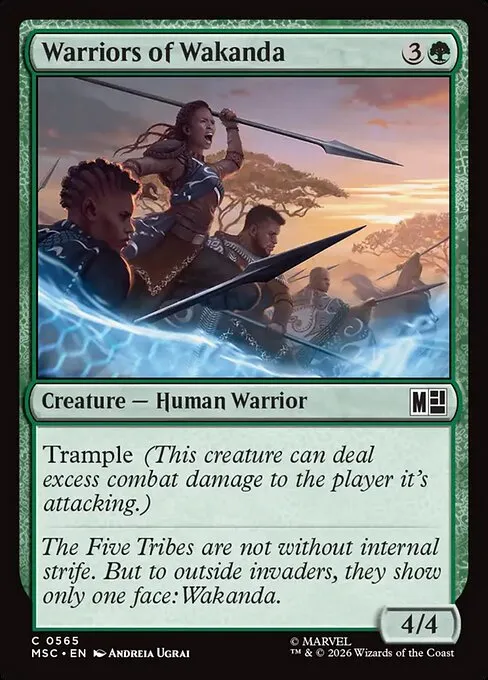 Warriors of Wakanda - Foil