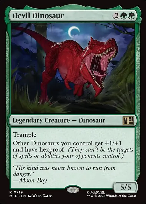 Devil Dinosaur - Foil