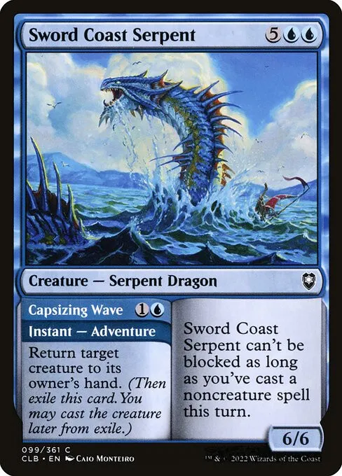 Sword Coast Serpent // Capsizing Wave - Foil