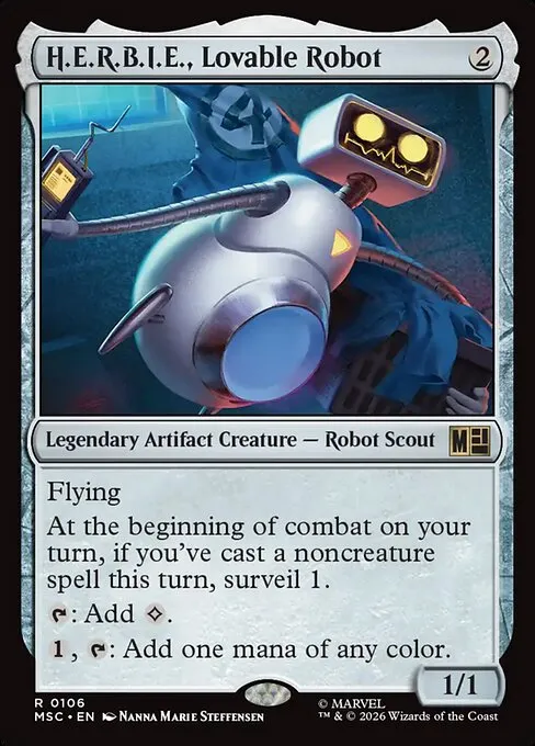 H.E.R.B.I.E., Lovable Robot - Foil