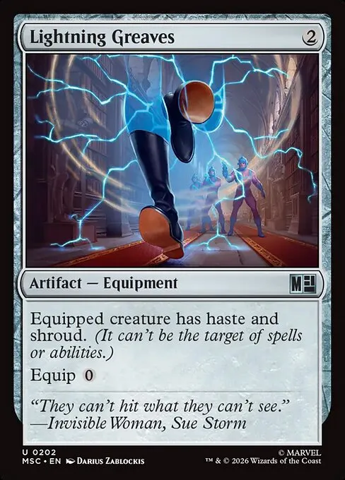 Lightning Greaves - Foil