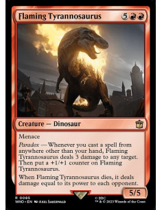 Flaming Tyrannosaurus