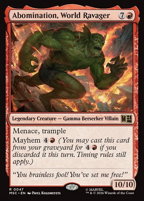 Abomination, World Ravager - Foil