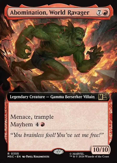 Abomination, World Ravager - Foil