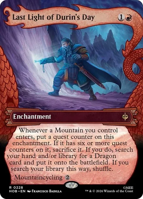 Last Light of Durin's Day - Foil