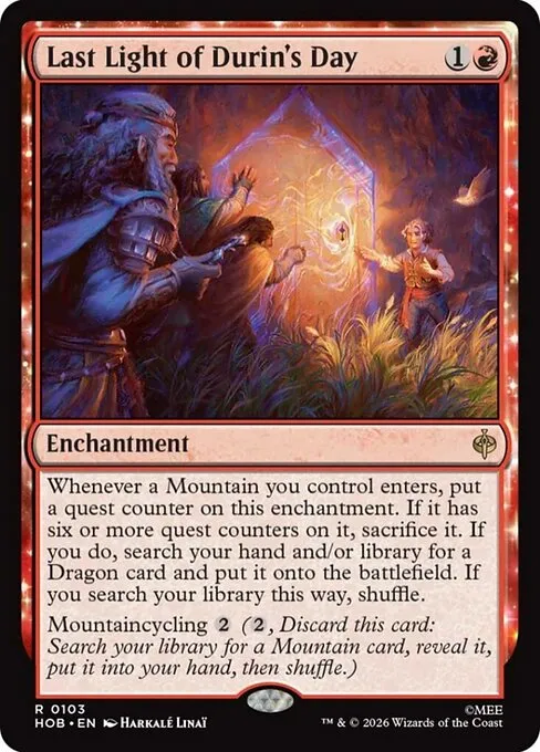 Last Light of Durin's Day - Foil