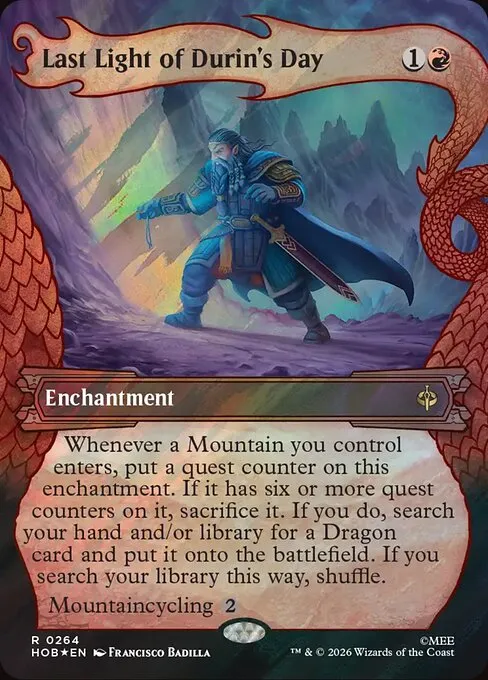 Last Light of Durin's Day - Foil