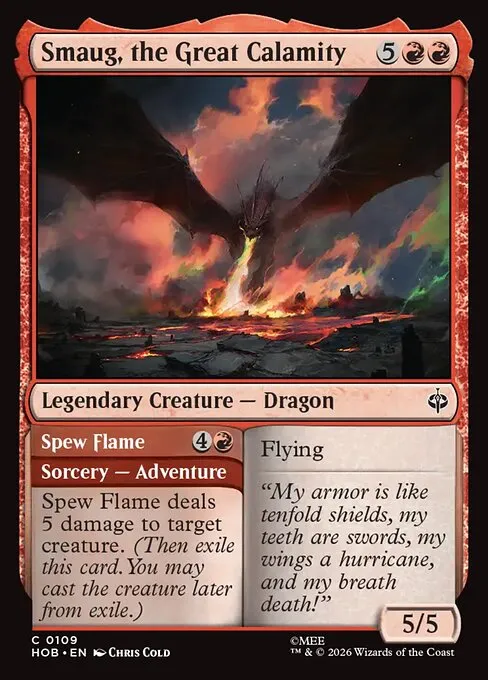 Smaug, the Great Calamity // Spew Flame - Foil