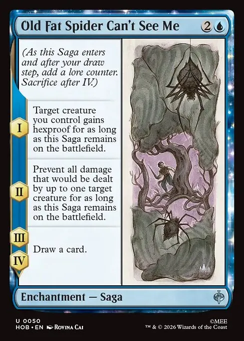 Old Fat Spider Can't See Me - Foil