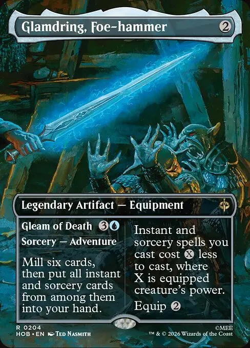 Glamdring, Foe-hammer // Gleam of Death - Foil